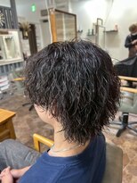ハルクファースト 札幌(HRK 1st.)&nbsp;札幌大通メンズショートカットシャドウツイストスパイラルパーマ