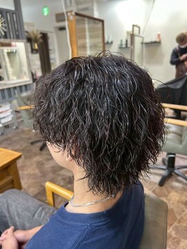 ハルクファースト 札幌(HRK 1st.) 札幌大通メンズショートカットシャドウツイストスパイラルパーマ