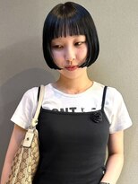 ヴヴ(Bub)&nbsp;黒髪ボブ ショートボブ ワイドバング アッシュブラック 艶髪
