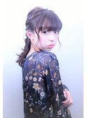 ハーフアップ風ゆるアレンジ
