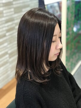 ルッカランス 王子店(Lucca Lance) 【ルッカランス】RIE 束感 ストレート ロブヘア