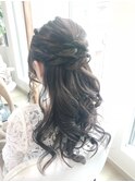 ロングゆるハーフアップアレンジ【ヘアアレンジ　立川/立川南】