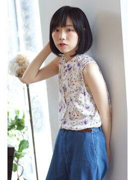 ロミー 本厚木(ROMMY.) 暗髪のまとまるナチュラルボブ / ロミー　本厚木