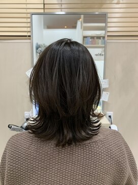 アドラーブル 長岡リバーサイド千秋店(adorable) 大人可愛い☆ミディアムレイヤー×透明感ベージュ☆20代30代