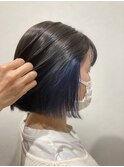 イヤリング ブルーシルバー