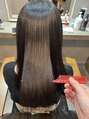 イーラヘアー(ERA HAIR)&nbsp;当店おすすめエステストレート。髪質に合わせた薬剤をご提案。