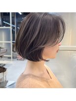 アフロートリノ(AFLOAT Leino)&nbsp;【修】20代30代40代◎透明感カラー×韓国切りぱなしボブ