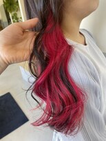 バショ(ba sho)&nbsp;インナーカラーレッド