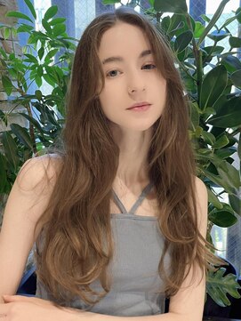 ミンクス渋谷スマートサロン(MINX shibuya smart salon) 外人風ロング前髪ピンクベージュインナーグレージュマチルダボブ