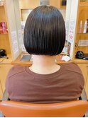 首元スッキリ!パツっとボブスタイル!!