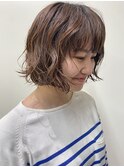 【ハクラ】ボブ ミニボブ パーマ ウェーブパーマ 
