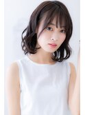 切りっぱなしボブ/エアリーロング/美髪/ピンクブラウン/郡山16