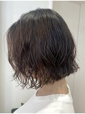 パーマ活かしボブカット