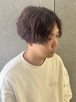 ニアウ 太田店(Niau)&nbsp;メンズナチュラルセンターパート縦落ち緩めスパイラルパーマ