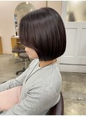柔らかボブ×ラベンダー