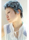 20代/30代/ベリーショート/ハイトーン/ブルーカラー