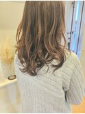 デジタルパーマ×セミロング