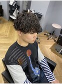 波巻きスパイラル無造作マッシュ