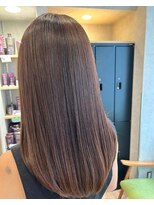 ビアンコ カーロ 二子新地店(Bianco caro)&nbsp;ストレートロング/艶感/艶カラー