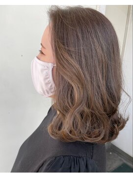 ジーナ 船橋(Zina) 髪質改善*ロングレイヤーグレーベージュ*美髪【Zina船橋】