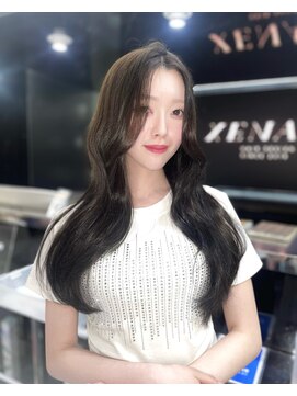 ジーナ 名駅(XENA.) 《LUNA》オリーブグレージュ/ツヤカラー/透明感カラー