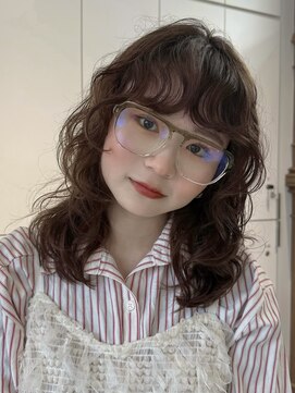 ロンドアンメゾン 原宿(Lond un Maison.) くびれヘア/アプリコットオレンジ/韓国/ブリーチ/レイヤー/原宿