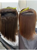 乾かしただけで、艶々な髪の毛に♪　銀座 縮毛矯正 髪質改善