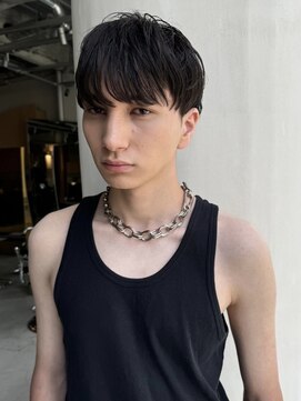 スクリーン(SCREEN) MEN’S HAIR/ブルーブラック/フェザーパーマ/三宮/元町/居留地