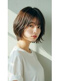 30代40代50代◎大人ショートボブ/白髪ぼかし/髪質改善/縮毛矯正