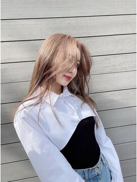 ロム(Rom.) ハイライト/ミルクティーベージュ/マンツーマン/髪質改善