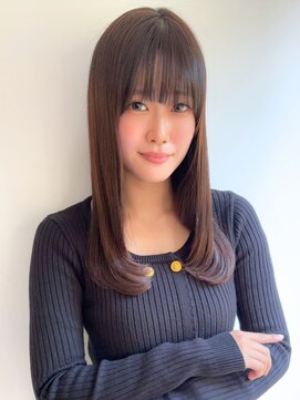 TJ天気予報 3t 日進店 レイヤーカット/似合わせ/水素カラー/ナチュラルブラウン/艶髪