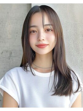 ハム 立川(hum) ココアベージュ/オリーブグレー/小顔/黒髪[立川/髪質改善]