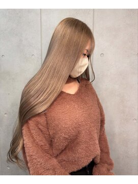 レオクマ(REOKUMA) ミルクティー/ハイトーンロング/1ブリーチ/長野/上田