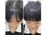 【前髪割れ目対策】韓国式クロスパーマ＋カット＋トリートメント【那覇】