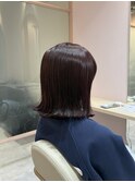 春カラー◎ピンクブラウン外ハネボブ☆
