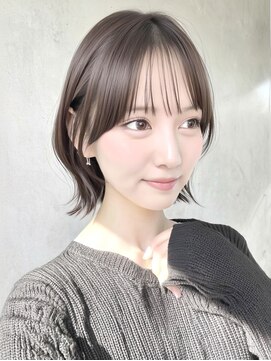 ヴェイン 渋谷(vain) フェイスレイヤーくびれボブ20代ヘア渋谷