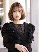 エムスラッシュフィール 東戸塚(M.SLASH FIEL)&nbsp;切りっぱなし/丸みボブ/抜け感/ミルクティーベージュ/FIEL東戸塚