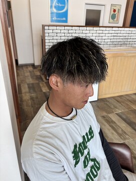 ノート ヘアーサロン(NOTE HAIR SALON) チャラかっこいいを叶えるツイストスパイラルパーマ