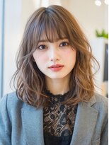 エル 横浜 ウエスト(eL 横浜 west) くびれヘア 美髪 ハイライトカラー アプリコットオレンジ