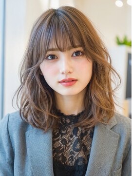 エル 横浜 ウエスト(eL 横浜 west) くびれヘア 美髪 ハイライトカラー アプリコットオレンジ