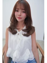 アンジェリカ 名古屋店(ANGELICA)&nbsp;名古屋ミディアムレイヤー/髪質改善/韓国ヘア/顔まわり/透明感