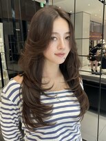 キーン 吉祥寺店(keen)&nbsp;【AYAKA】ヌーディーベージュ×レイヤーカット/吉祥寺