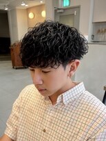 キャンバス バイ ネオリーブ 横浜西口(Canvas by neo.)&nbsp;【横浜】強めカーリーパーマ×無造作カールマッシュ