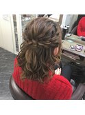 ルーズハーフアップ(ヘアセット)