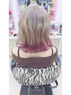ヘアウェイ(HAIR WAY) ミルクティー×ピンク