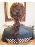 編み下ろしロングアレンジ