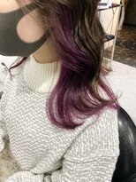ザ アクネ 岡崎竜美丘店(THE ACNE)&nbsp;♪インナーカラー＿ケアブリーチ＿ダブルカラー＿バイオレット