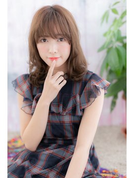 ミック ヘアアンドメイク アップ 駒込店(miq Hair&Make up) 無造作くせ毛風ウェーブ鎖骨ミディアムこなれヘアc1