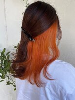 デューヘアー(due hair)&nbsp;アプリコットオレンジ　インナーカラー
