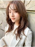 【藤原三知代】かきあげ大人ミディアムレイヤー